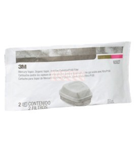 Cartouche/filtre 3M 60927, vapeurs org., gaz acides, mercure, P100 - vue 3