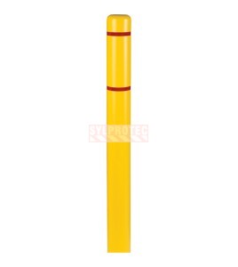 Couvre-bollard de protection en PEHD Innoplast, rouge ou jaune - Bollard compatible : Ø 4-1/2 po × 64 po , Couleur : jaune