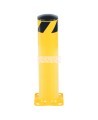 Vestil steel safety bollard, yellow - Height: 24 in , Diameter: 5-1/2 in