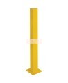 Kleton heavy-duty safety bollard, 4 in square tube, yellow