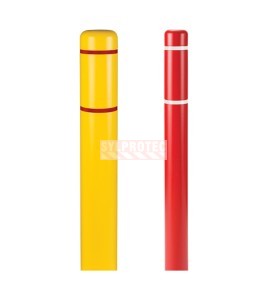 Couvre-bollard Innoplast, offert en jaune et en rouge
