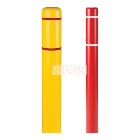 Innoplast bollard cover, available in yellow and red