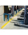 Kleton steel floor angle guard rail, safety yellow