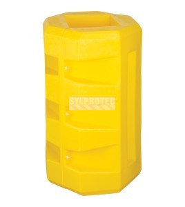 Diversified Plastics LLDPE column protector, yellow