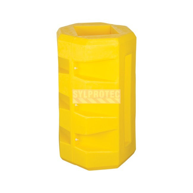 Diversified Plastics LLDPE column protector, yellow