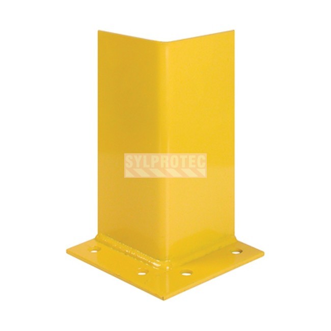 Kleton steel rack upright protector, safety yellow - Height: 12 in