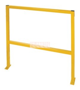 Kleton tubular perimeter guard 4 ft, safety yellow