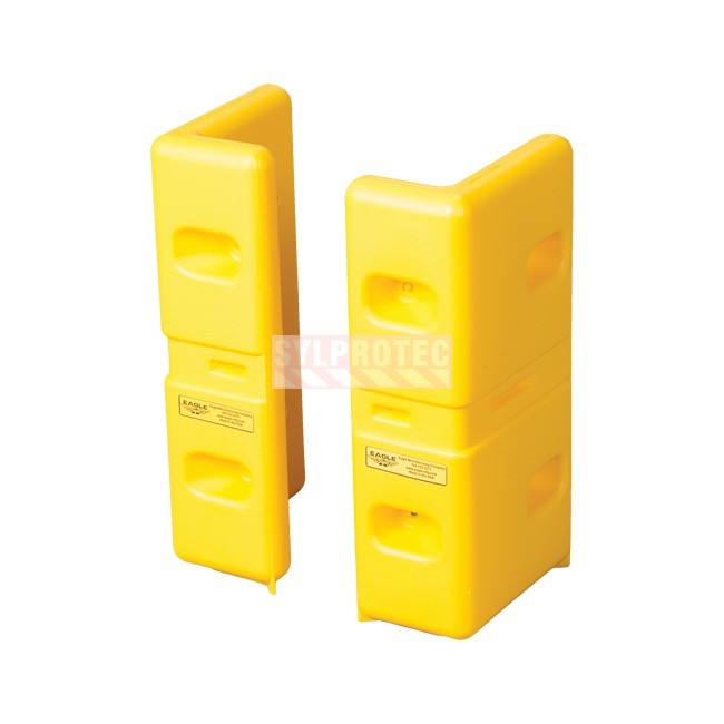 Eagle HDPE corner protector, yellow, pair