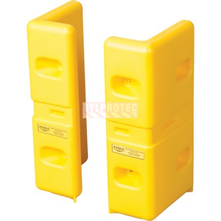 Protecteur de coin en PEHD Eagle, jaune, paire