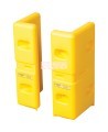 Eagle HDPE corner protector, yellow, pair