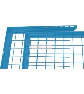 Panneau de remplissage ajustable Kleton pour cloison grillagée, bleu