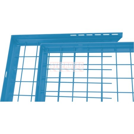 Panneau de remplissage ajustable Kleton pour cloison grillagée, bleu