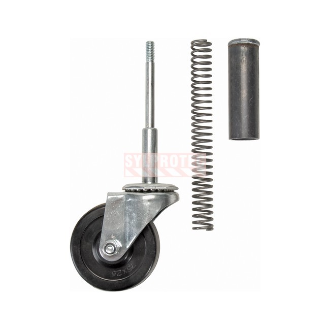 Kleton 3 in spring-loaded swivel replacement caster for rolling step stand