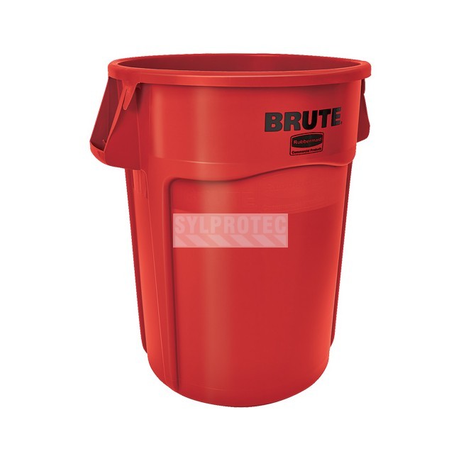 Contenant à déchets aéré Brute Rubbermaid 44 gal US, rouge