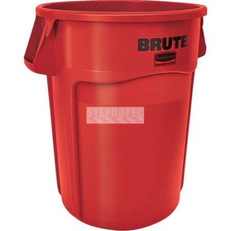 Contenant à déchets aéré Brute Rubbermaid 44 gal US, rouge