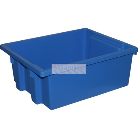 Bac de rangement Stack-N-Nest Techstar 15-1/4 X 12-1/4 X 6 po, bleu