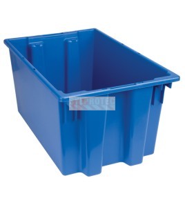 Bac empilable et emboîtable Quantum 23-1/2 X 15-1/2 X 12 po, rouge