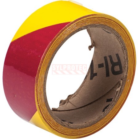 Ruban de marquage en vinyle laminé Brady, magenta et jaune, 54 pi