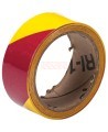 Brady laminated vinyl marking tape, magenta and yellow, 54 ft