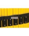 Barrière mobile portative Zenith, jaune, 40 po h X 13 pi