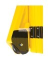 Barrière mobile portative Zenith, jaune, 40 po h X 13 pi