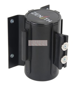 Barrière murale à ruban magnétique Zenith 7 pi, boîtier noir