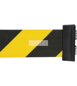 Barrière murale à ruban magnétique Zenith 7 pi, boîtier noir