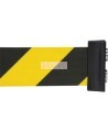 Zenith wall mount barrier with magnetic tape 7 ft, black finish
