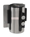 Barrière murale à ruban magnétique Zenith 7 pi, fini inox