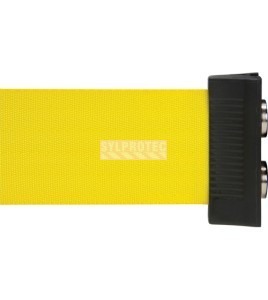 Barrière murale à ruban magnétique Zenith 7 pi, fini inox