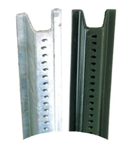 Poteau en U galvanisé Justrite Accuform pour panneau de signalisation, 8 pi