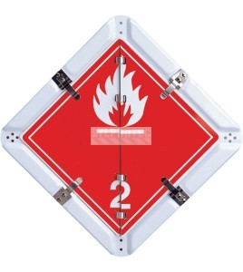 5-legend TDG flip chart placard, aluminum, 13-3/4 in