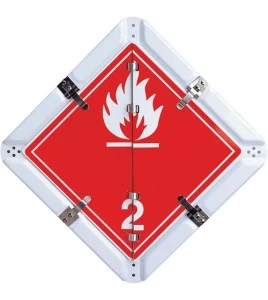 5-legend TDG flip chart placard, aluminum, 13-3/4 in
