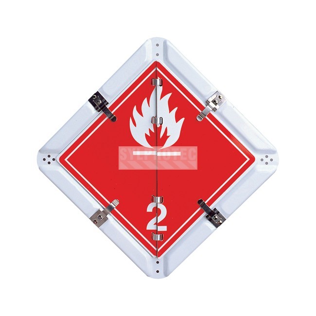 5-legend TDG flip chart placard, aluminum, 13-3/4 in