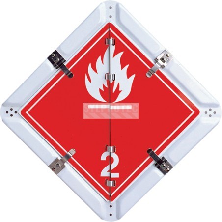 Placard TMD à 5 légendes interchangeables, aluminium, 13-3/4 po