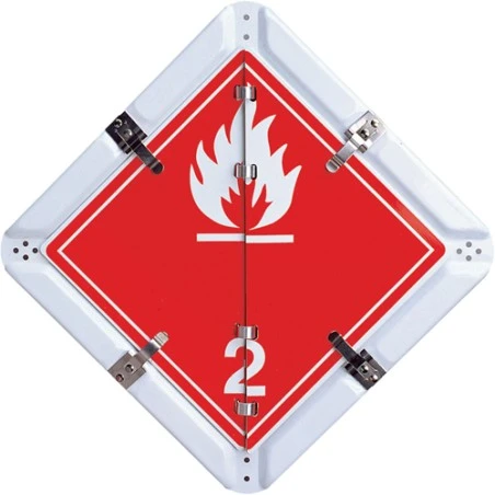 Placard TMD à 5 légendes interchangeables, aluminium, 13-3/4 po