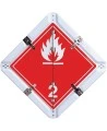 Placard TMD à 5 légendes interchangeables, aluminium, 13-3/4 po