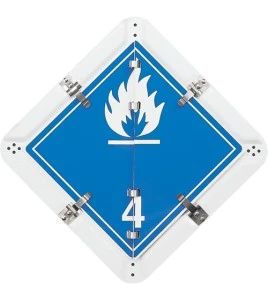 14-legend TDG flip chart placard, aluminum