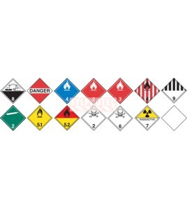 14-legend TDG flip chart placard, aluminum