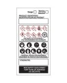 Étiquettes SIMDUT autoplastifiantes Brady, 4 X 2 po, paquet de 25