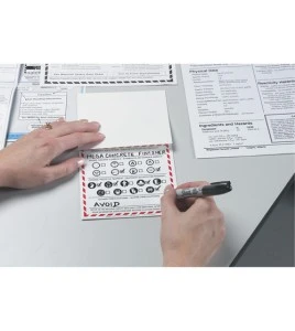 Étiquettes SIMDUT autoplastifiantes Brady, 4 X 2 po, paquet de 25