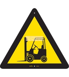 Zenith forklift sign, pictogram, plastic, 12 X 12 in