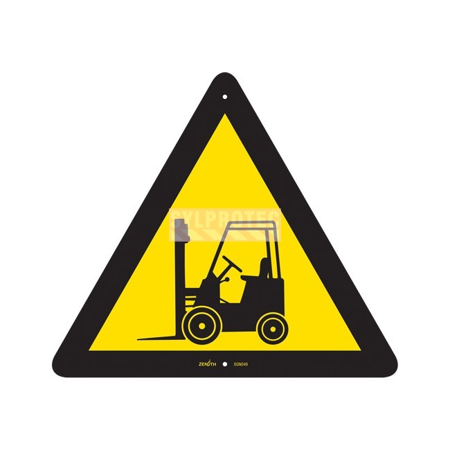 Zenith forklift sign, pictogram, plastic, 12 X 12 in