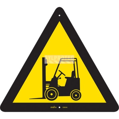 Zenith forklift sign, pictogram, plastic, 12 X 12 in
