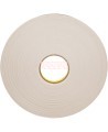 Ruban mousse double face 3M 4492W, 31 mils, rouleau de 66 m (216 pi)