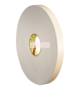 Ruban mousse double face 3M 4492W, 31 mils, rouleau de 66 m (216 pi)