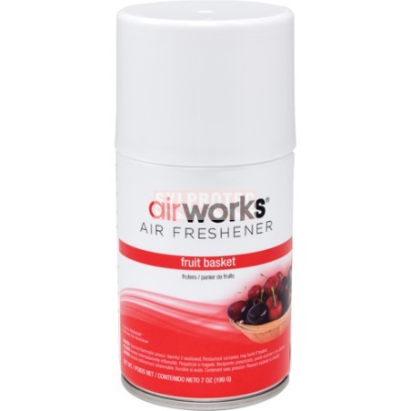Désodorisant en aérosol dosé AirWorks Hospeco Panier à fruits 7 oz, caisse de 12