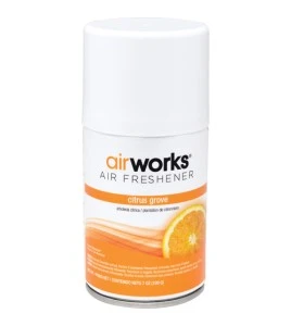 Désodorisant en aérosol dosé AirWorks Hospeco Agrumes 7 oz, caisse de 12