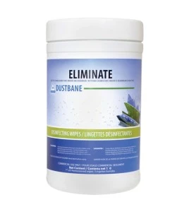 Lingettes virucides Dustbane Eliminate 7 X 8 po, contenant de 180