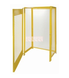 Armoire grillagée Kleton pour bouteilles de gaz comprimé, jaune